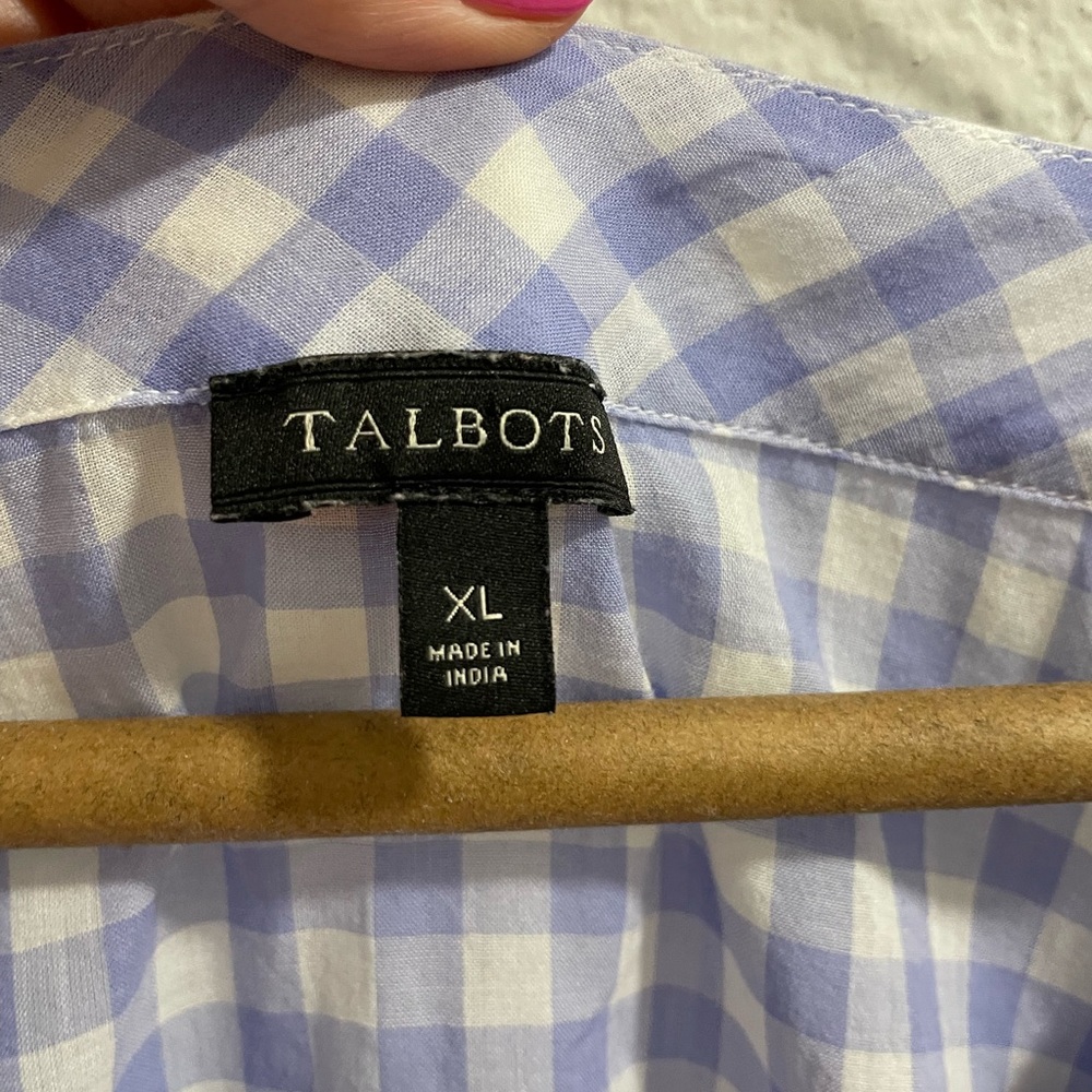 Talbots Checkered Blouse - Picture 5 of 6